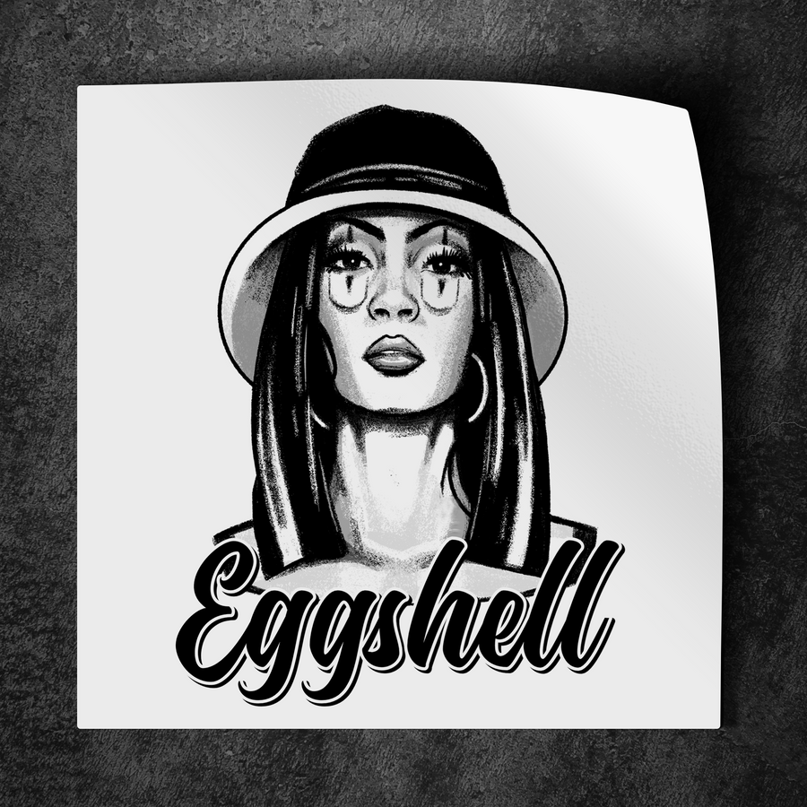 Eggshell Sticker Square
