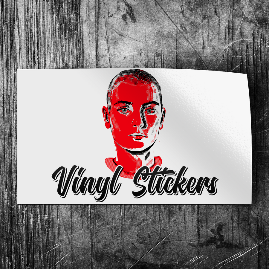Rectangular custom vinyl sticker