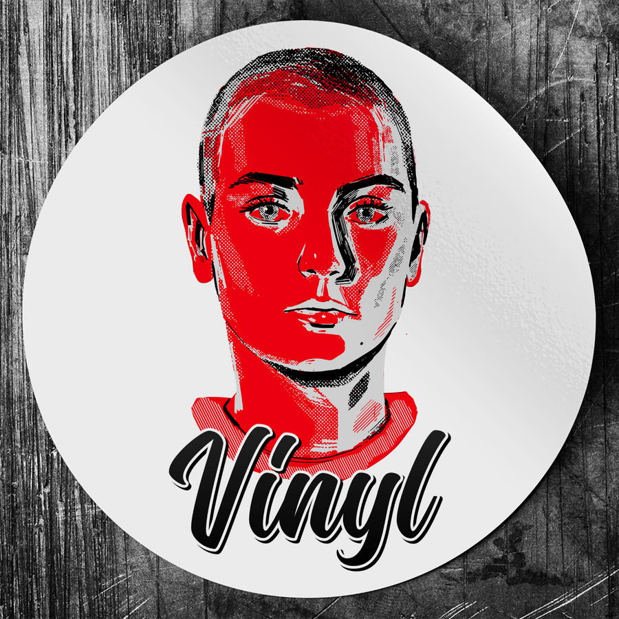 Round custom vinyl sticker