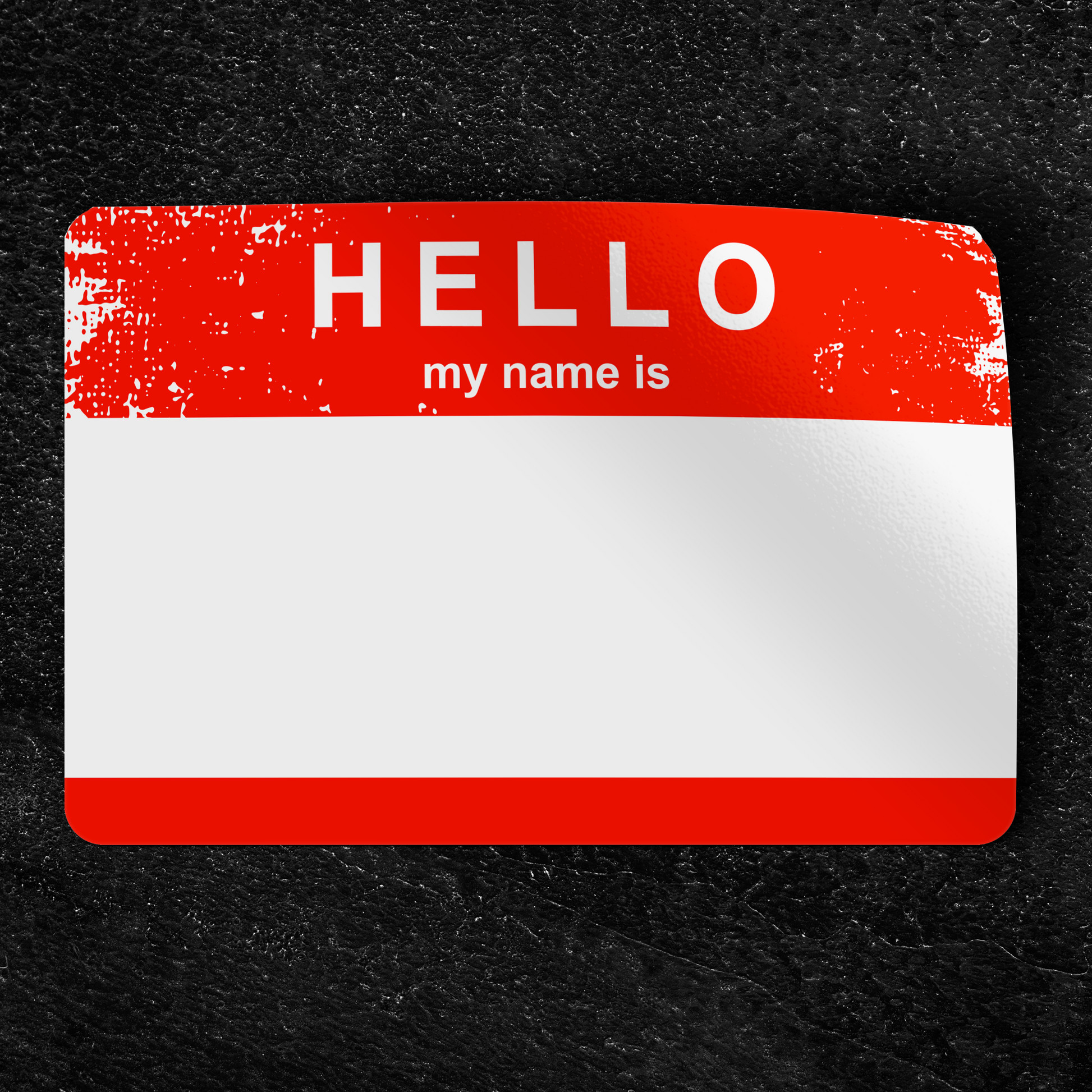 Blank Eggshell Stickers "Hello my Name is"